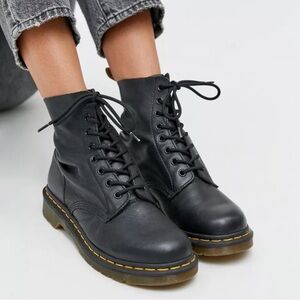 DR. MARTENS Pascal High Top Leather Lace Up AirWair Boots
